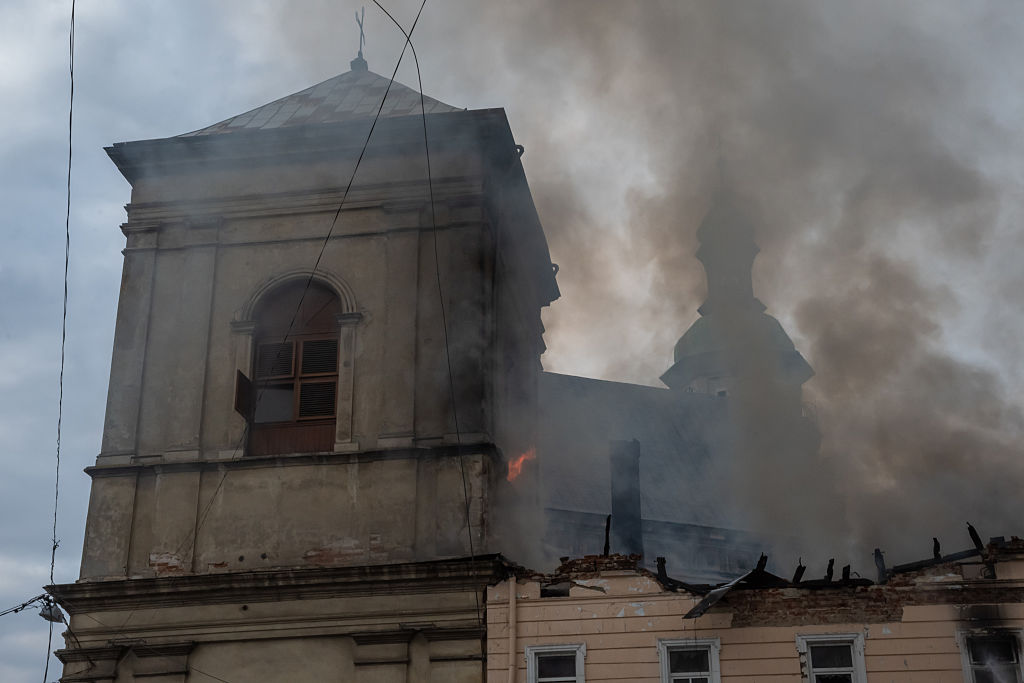 Ukraine monastery hit in Russian missile strike, ‘most historic church’ targeted so far